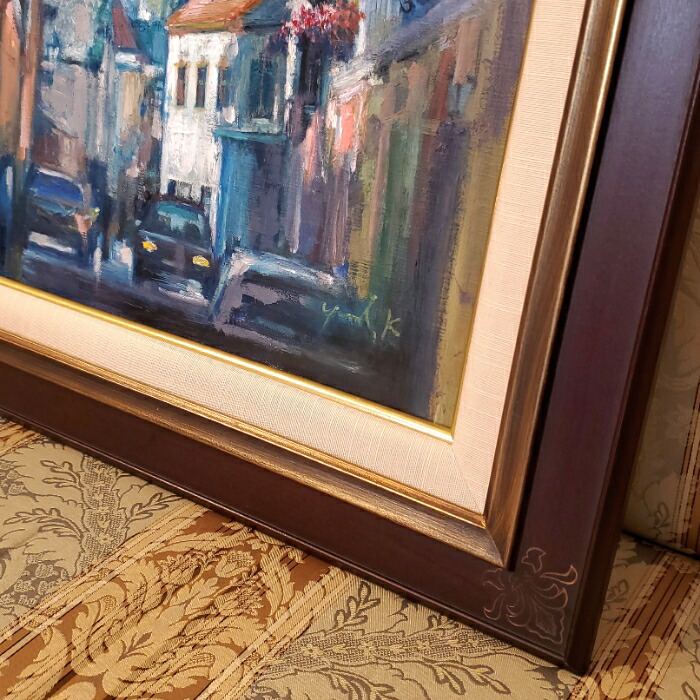 楽天市場】絵画 「真冬のチェスキークルムロフ｣ 油彩画 油絵 原画 風景