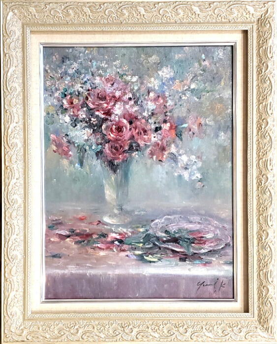 楽天市場】絵画 「Forevermore｣ 油彩画 油絵 原画 静物画 F6