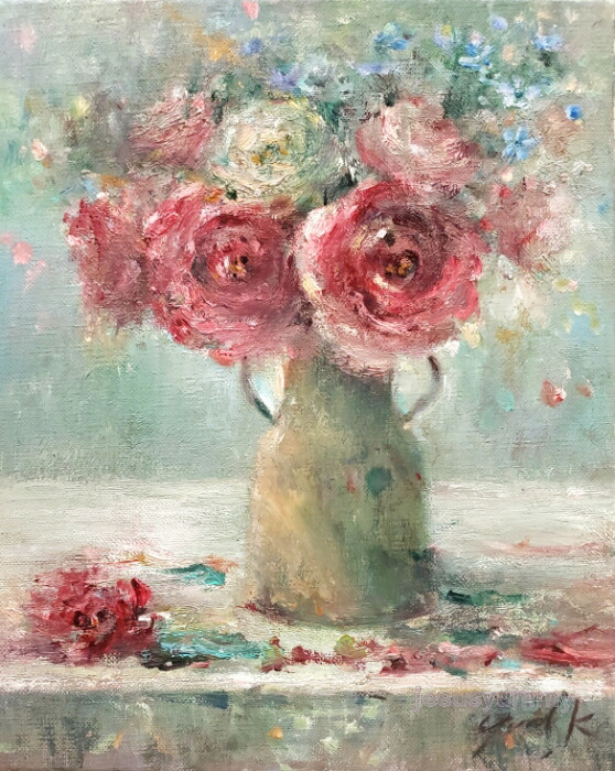 楽天市場】絵画 「抱擁｣ 2022 油彩画 油絵 原画 静物画 F3 額縁付き