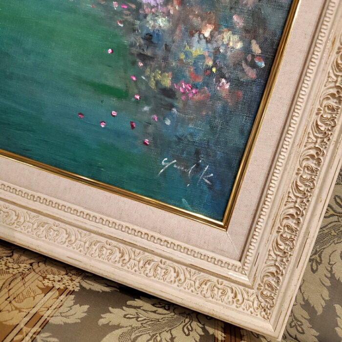 楽天市場】絵画 「Le Jardin Secret」 油彩画 油絵 原画 風景画 F10