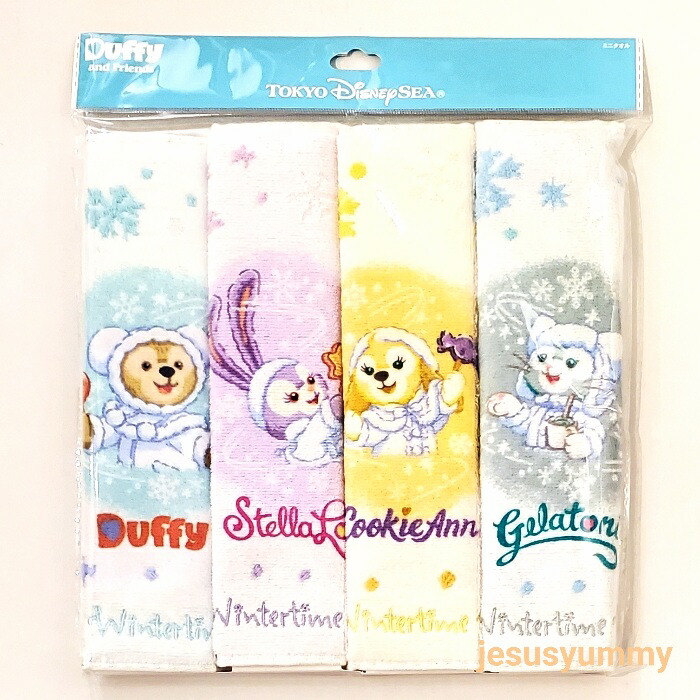 楽天市場】ミニタオル 4枚セット ハンドタオル ダッフィー＆フレンズの