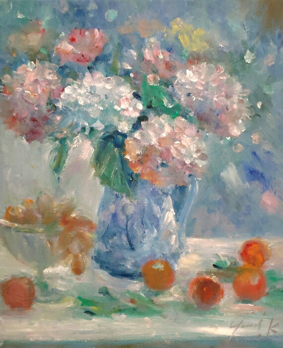 楽天市場】絵画 「静かなる情熱」 油彩画 油絵 F3 額付き Yumi