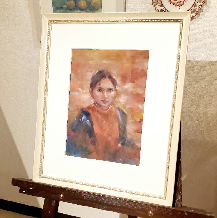 楽天市場】絵画 「Shine 〜 晃」 水彩/パステル 原画 人物画 少女 F4