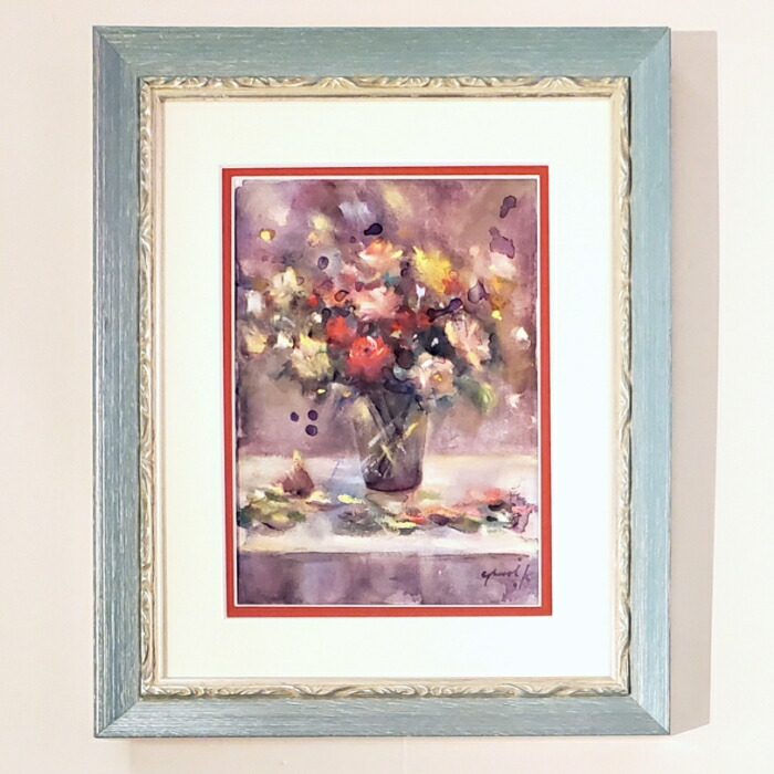 楽天市場】絵画 ｢花の目覚め｣ 18×13cm 水彩/パステル 原画 静物画