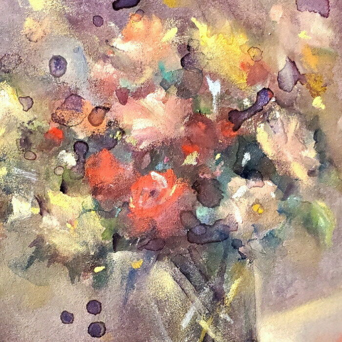 楽天市場】絵画 ｢花の目覚め｣ 18×13cm 水彩/パステル 原画 静物画