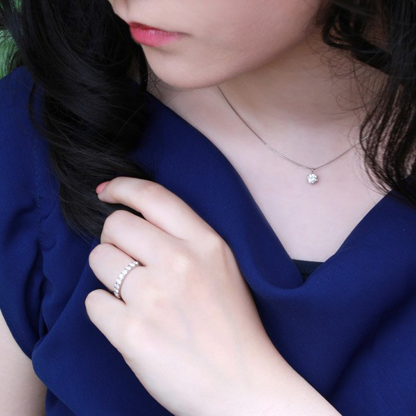 楽天市場】ダイヤモンド指輪 エタニティリング 0.5カラット プラチナ