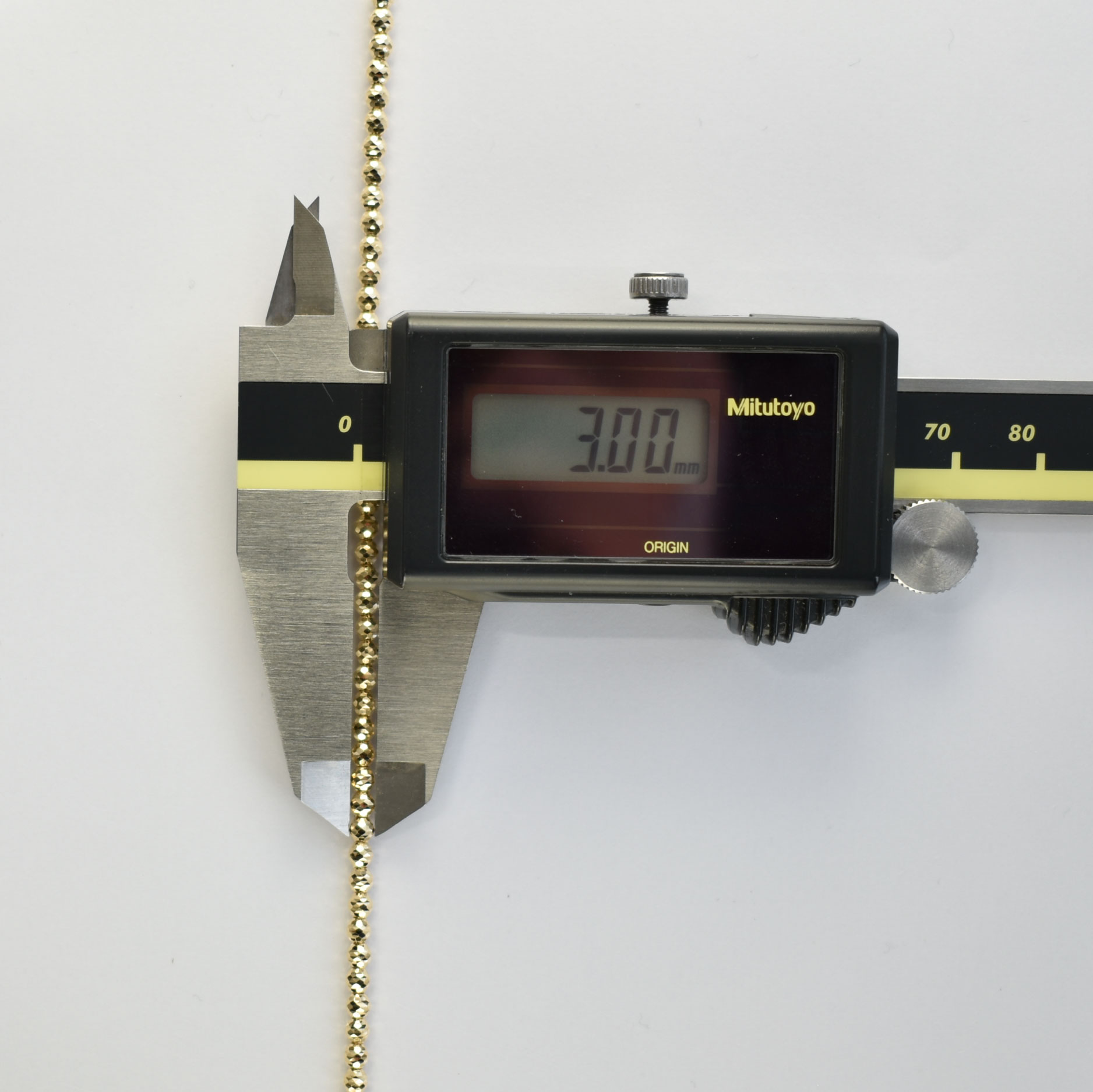 楽天市場】シャンデリアカットボール ネックレス K18 幅3mm 55cm 新品