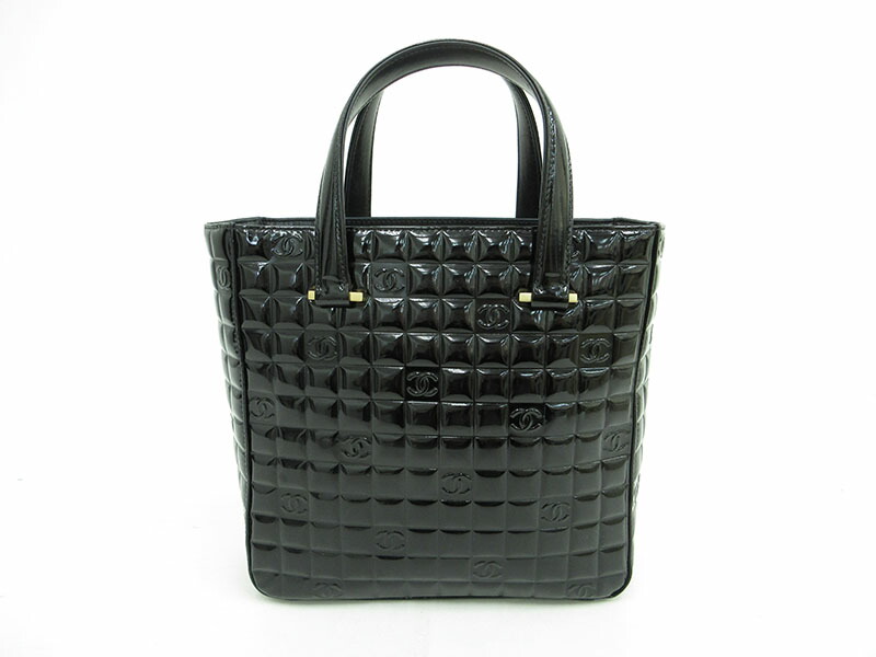 楽天市場】CHANEL(シャネル) チョコバー トートバッグ/ハンドバッグ 黒