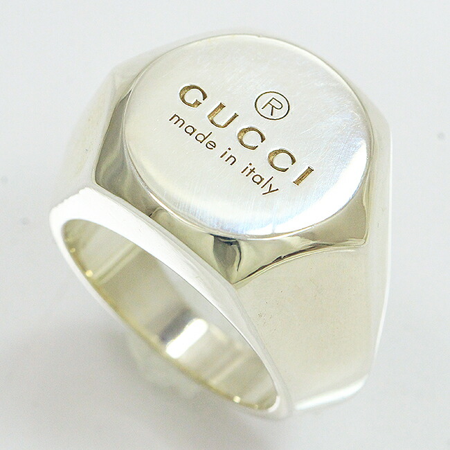 楽天市場】GUCCI(グッチ) シグネットリング 印台 16号 シルバー(SV925