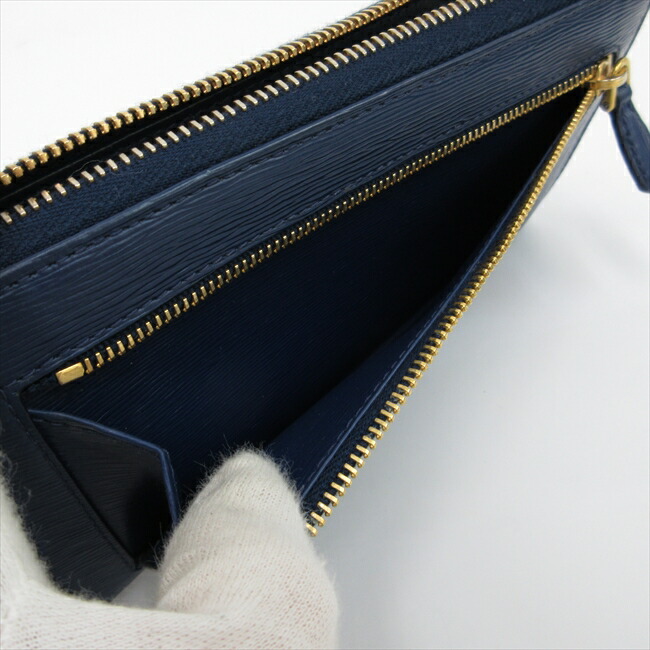 楽天市場】PRADA(プラダ) 長財布 ヴィッテロムーブ 紺 ネイビー