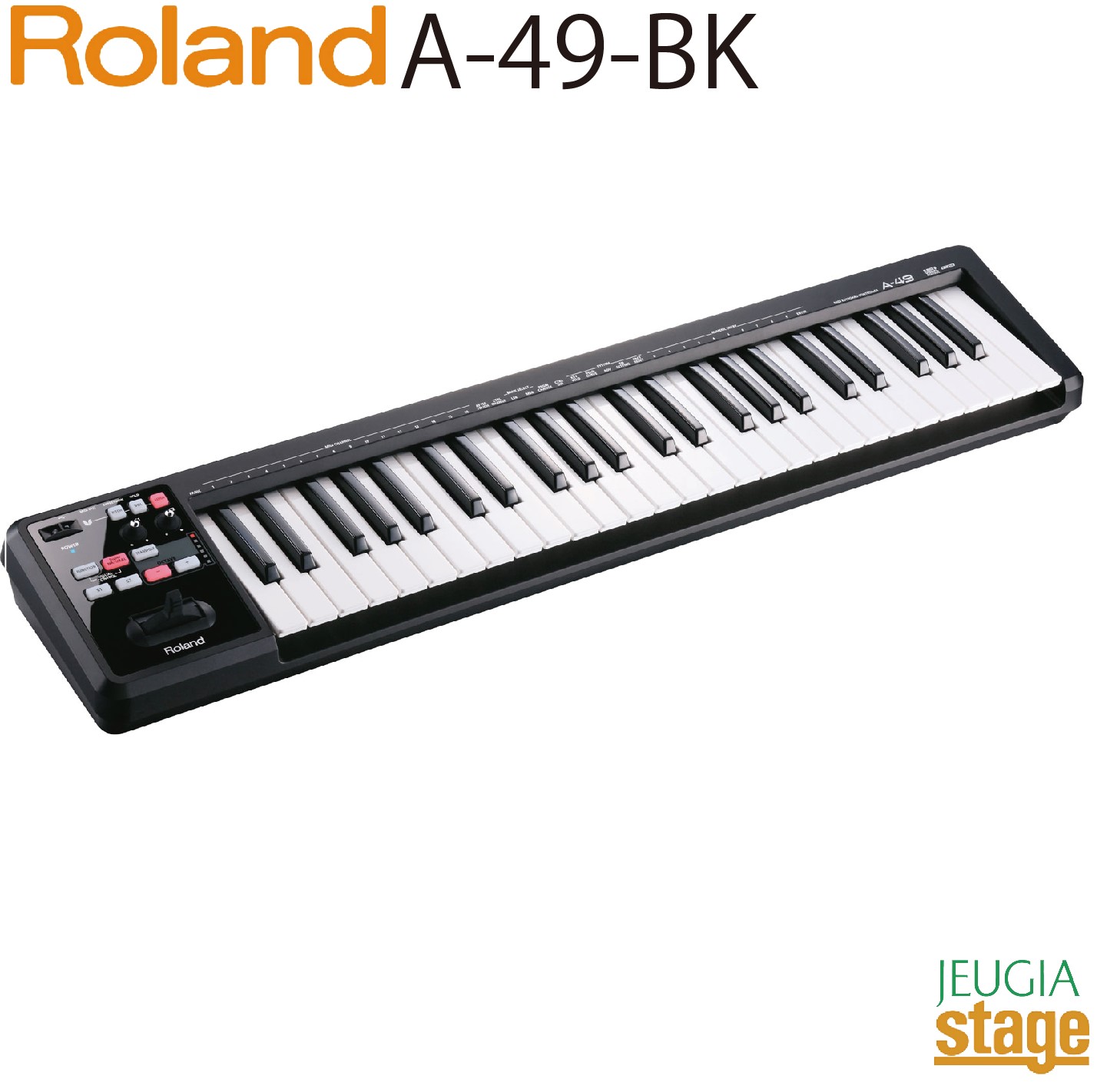 楽天市場】ROLAND A-49 BK (Black) MIDI Keyboard Controller