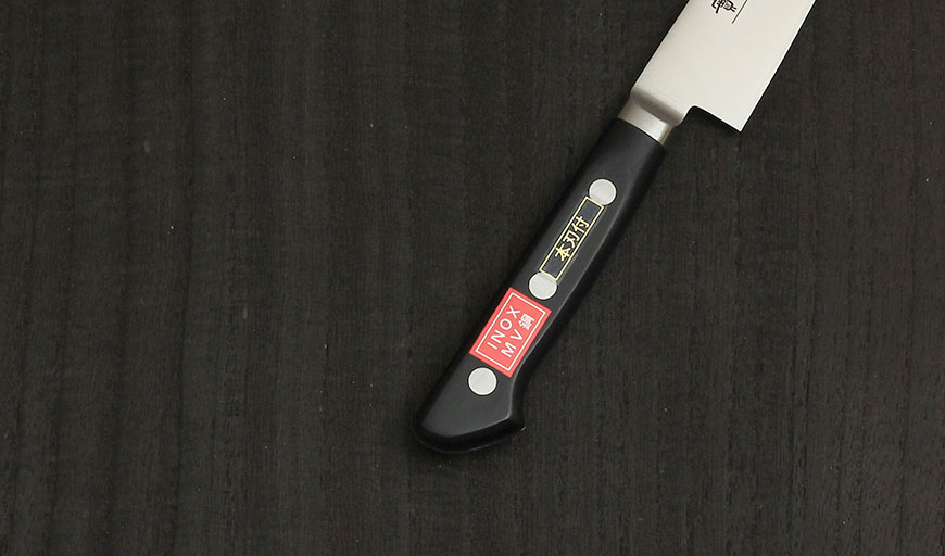 楽天市場】INOX ツバ付 ペティ 150mm 實光包丁(堺包丁) 堺 名入れ 日本