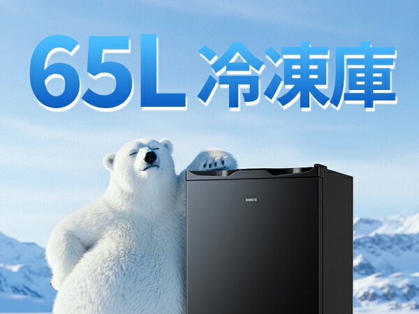 楽天市場】【3/5 SS応援P2倍☆最安値⇒19,990円】SAMKYO 冷凍庫 65L 2