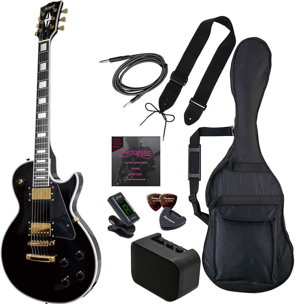 楽天市場】PhotoGenic(フォトジェニック) エレキギター ブラックの通販