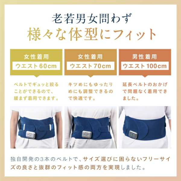 楽天市場】NIPLUX 電動腰サポーター NP-WB23BL WAISTURELAX（ウエスタ