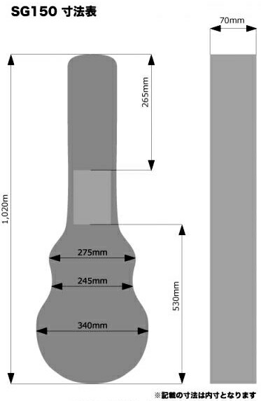 楽天市場】ギターケース エレキ (ハードケース SG) KC SG150 エレキ