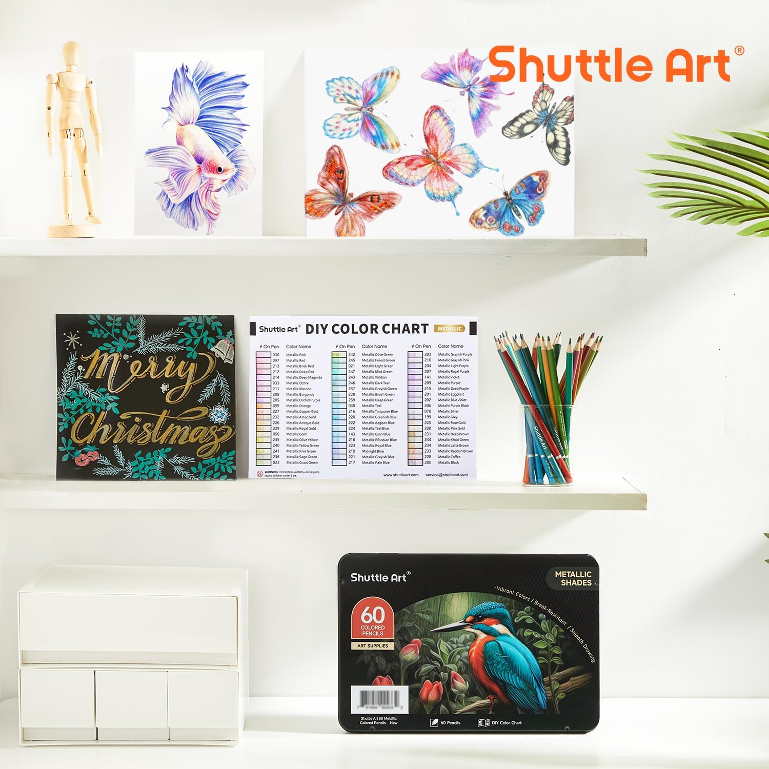 楽天市場】【新生活応援SALE☆10%OFF】色鉛筆 60色セット メタリック