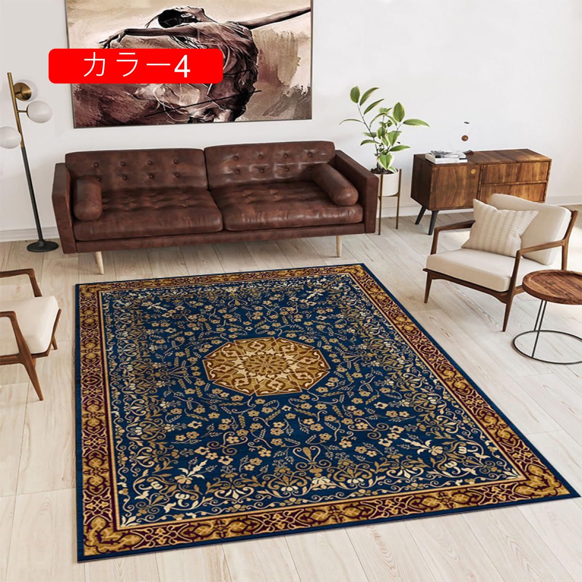 楽天市場】花柄 カーペット 200*300 ラグ ペルシャ柄 モダン ラグ