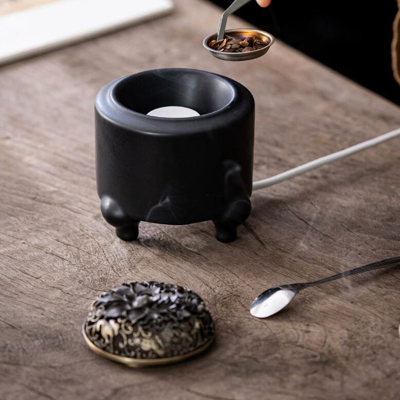 楽天市場】送料無料 アジアン風 110V 電子香炉 しずろ 茶香炉 電気