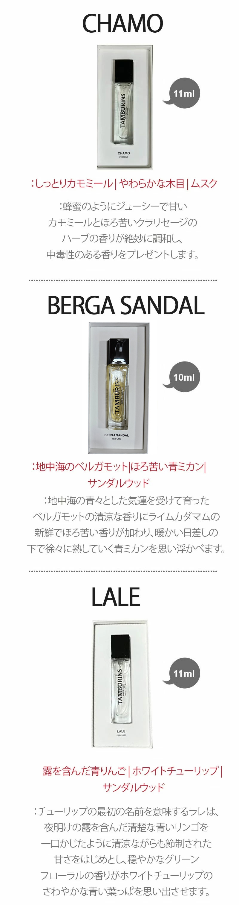 楽天市場】【3月スーパーディール】【TAMBURINS】パフューム 11ml