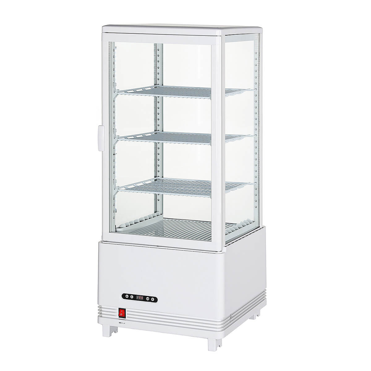 楽天市場】【3月目玉商品！】 80L 白 4面ガラス 冷蔵ショーケース