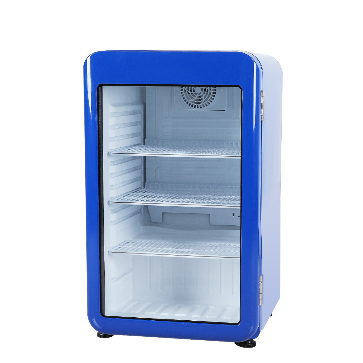 楽天市場】【アウトレット売り尽くし特価】95L 青 レトロ 冷蔵ショー