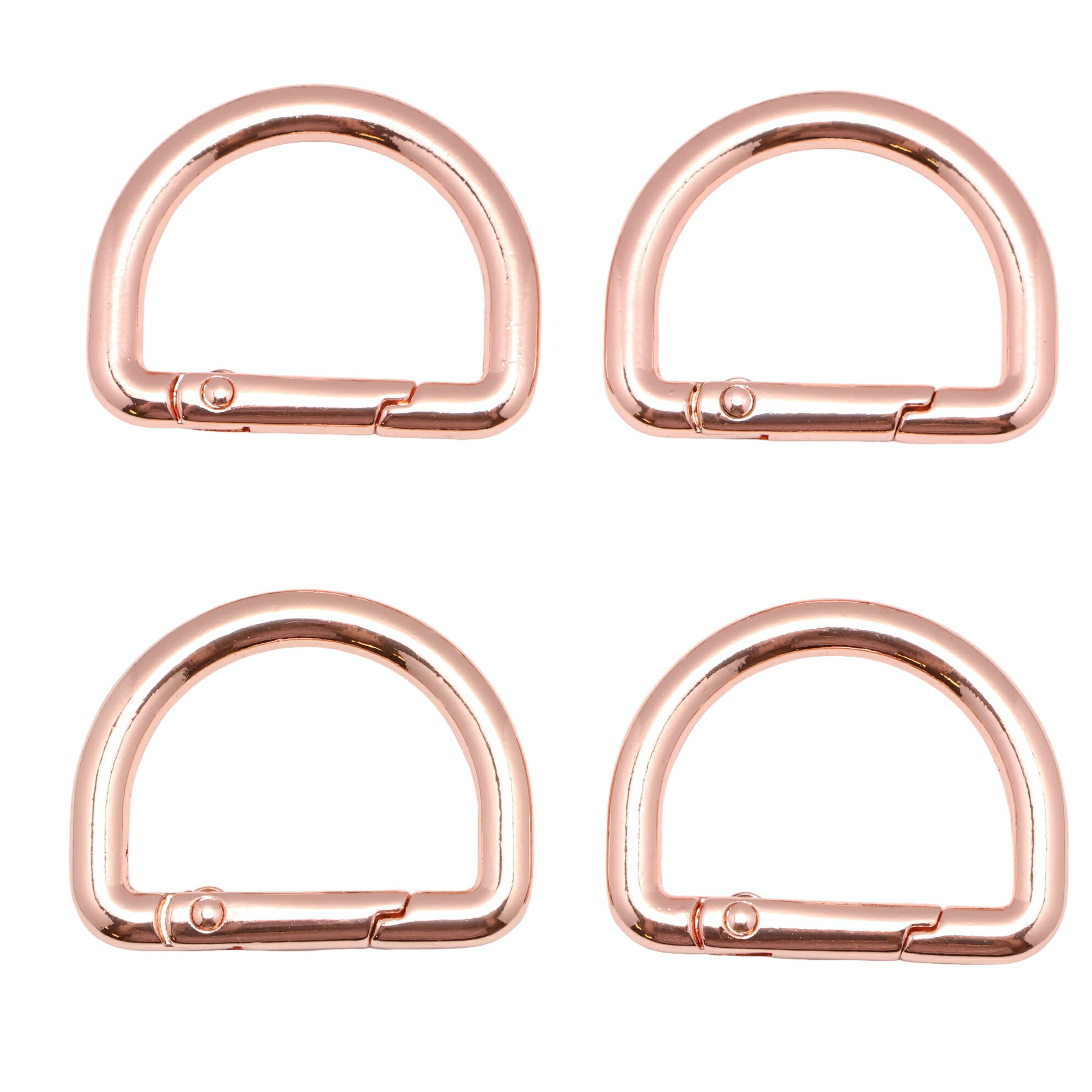 楽天市場】【4個】 カラビナ D型タイプ キーホルダー Dカン 内径16mm