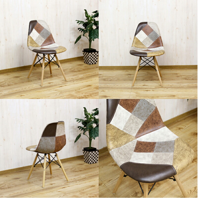 楽天市場】パッチワーク イームズチェア ダイニングチェア リビング