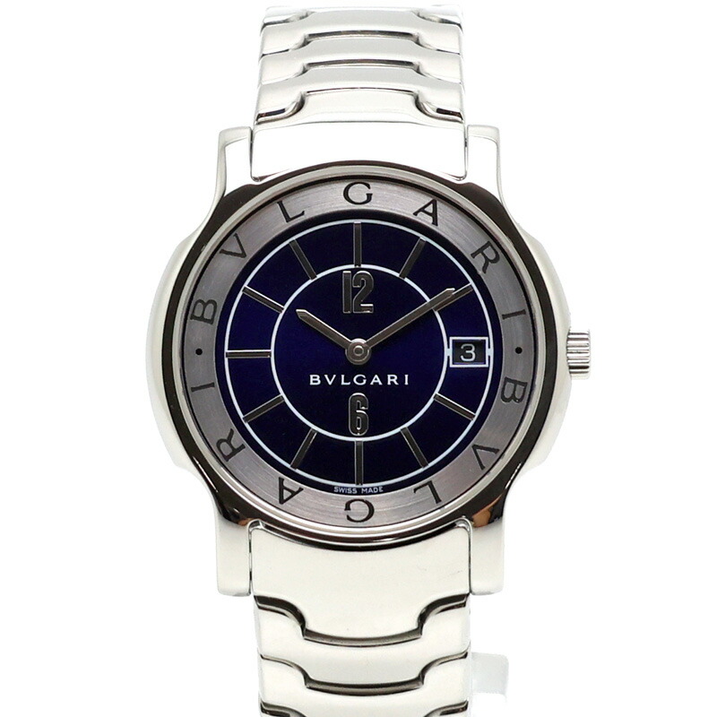 楽天市場】【楠本質店/元住吉】ブルガリ/BVLGARI ソロテンポ ST35S 青