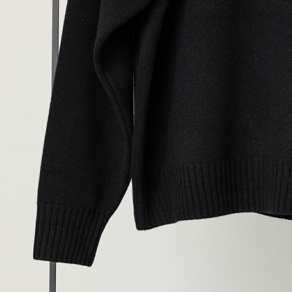 楽天市場】ウールカシミヤ クルーネックニット プルオーバー 黒｜プル