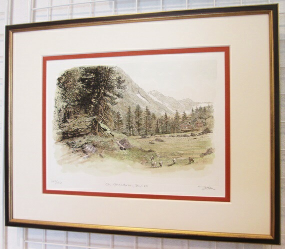 楽天市場】「牧場の朝」織田義郎 【通信販売】織田義郎風景画・版画