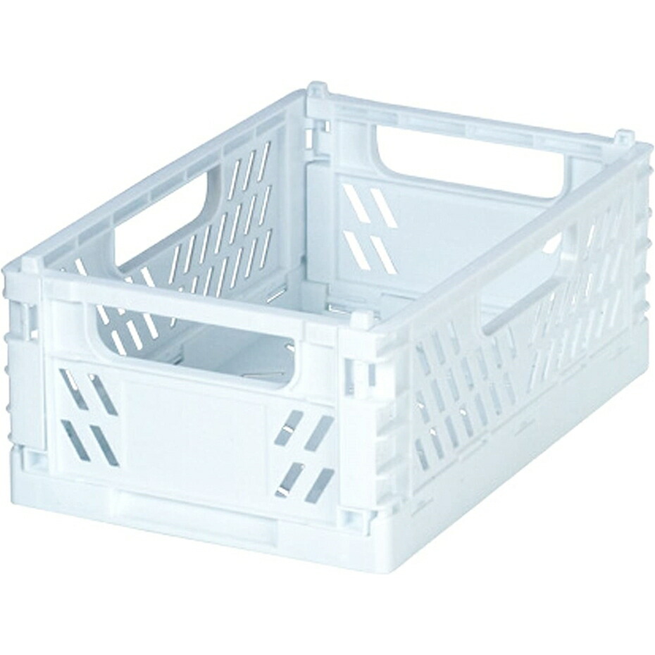 楽天市場】山田化学 折りたたみコンテナ M90 ホワイト 幅22.3×奥行14.8