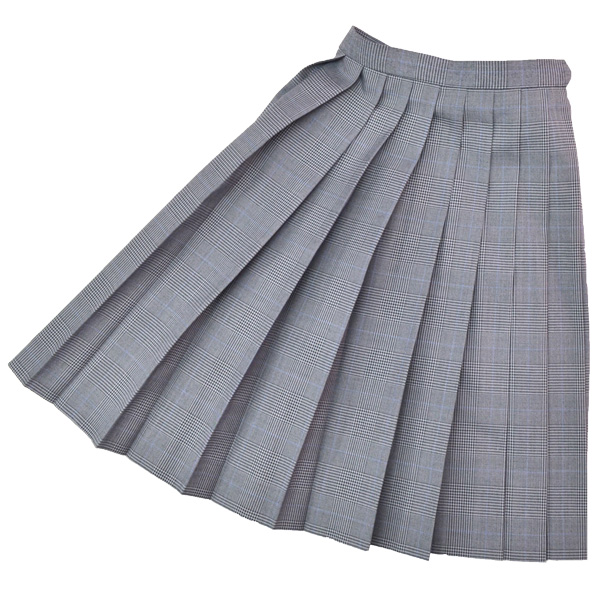 楽天市場】冬制服スカート【グレーグレンチェック ブルーライン