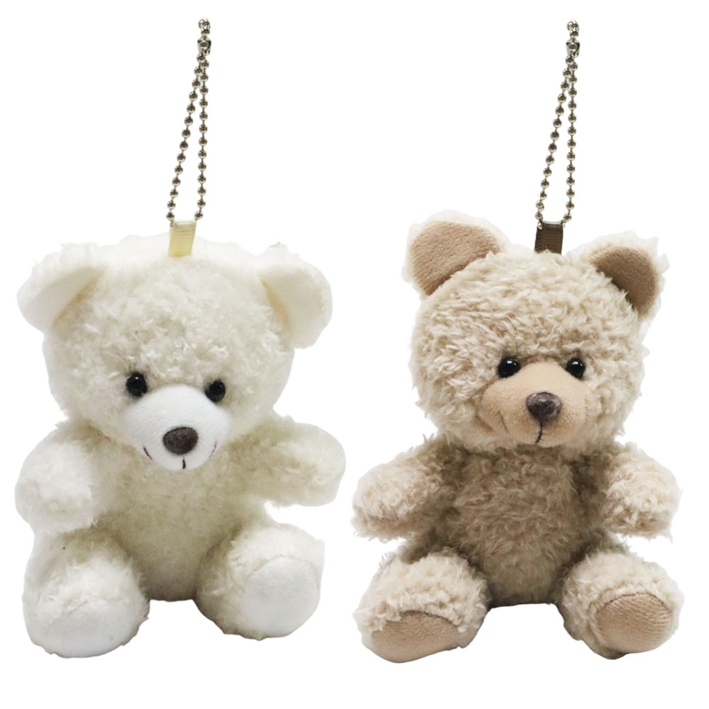楽天市場】【モコモコくま12cm】ボールチェーン付き 1個 ストラップ