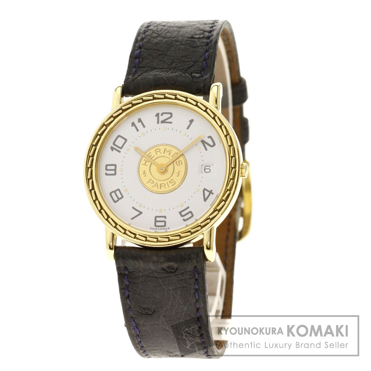 楽天市場】エルメス セリエ 腕時計 K18イエローゴールド/革 メンズ