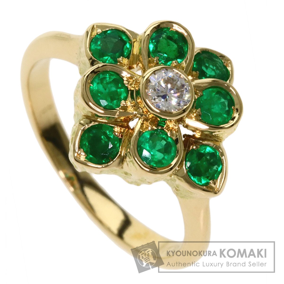楽天市場】ショーメ エメラルド ダイヤモンド フラワー リング・指輪
