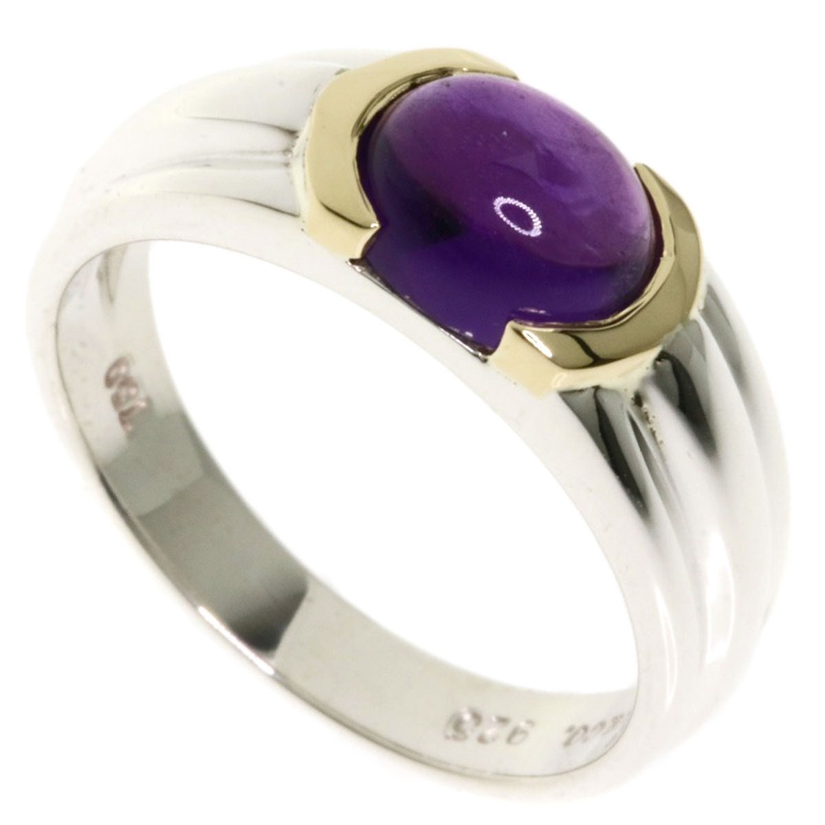 楽天市場】ティファニー アメジスト リング・指輪 シルバー/K18YG