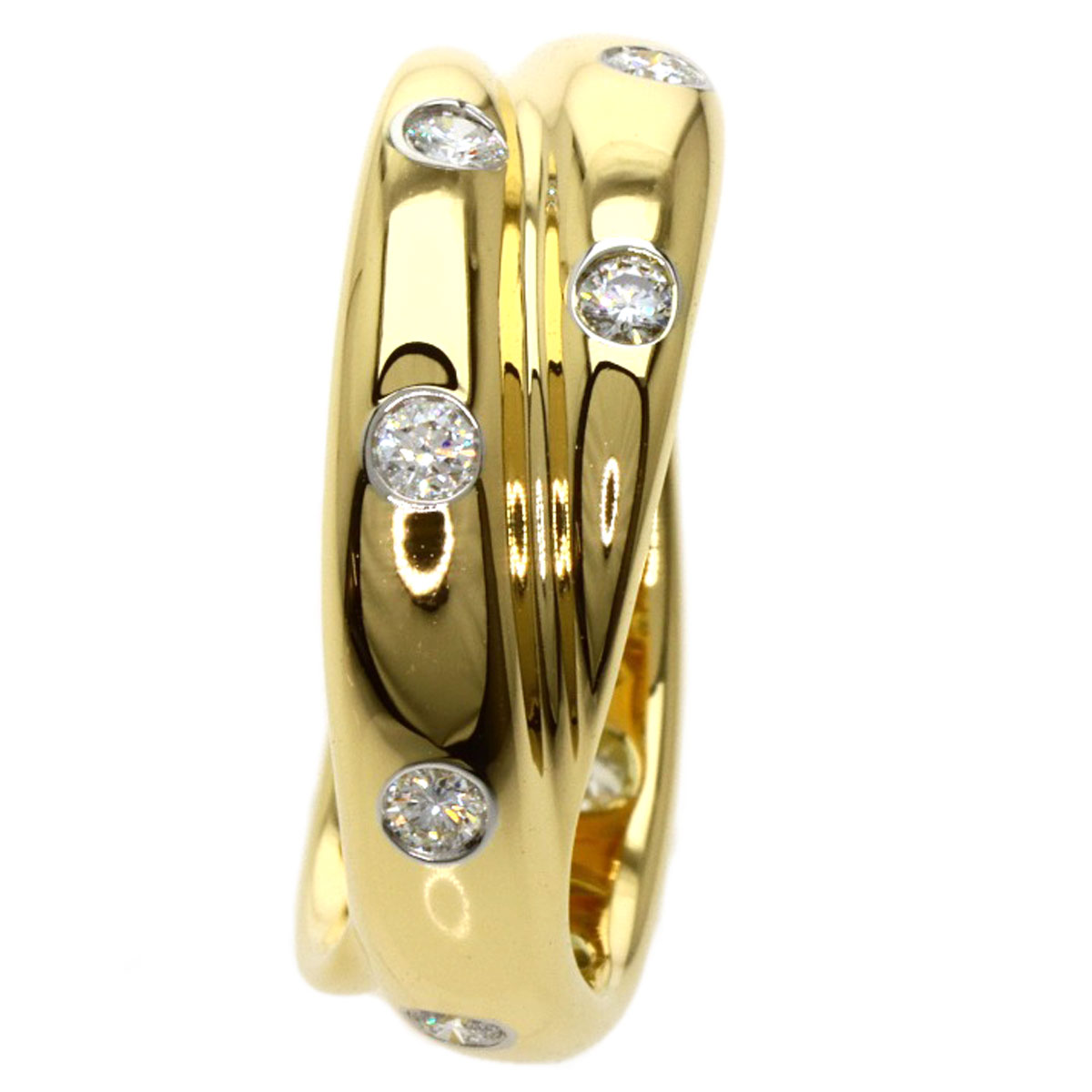 楽天市場】ティファニー ドッツツイスト リング・指輪 K18イエロー