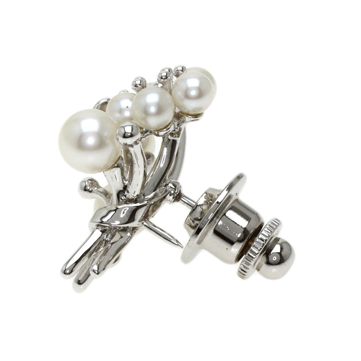 楽天市場】ミキモト 花束 パール 真珠 ブローチ シルバー レディース