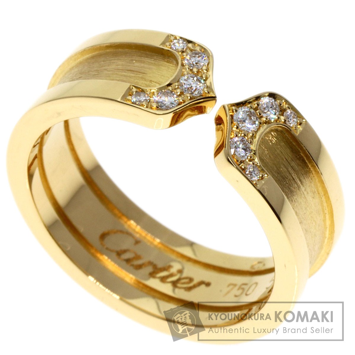 楽天市場】カルティエ C2リング ダイヤモンド #52 リング・指輪 K18