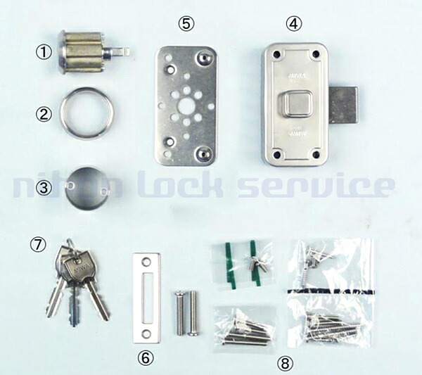 楽天市場】MIWA 鍵 U9NDZ-1シリンダーケースセット シリンダー 交換