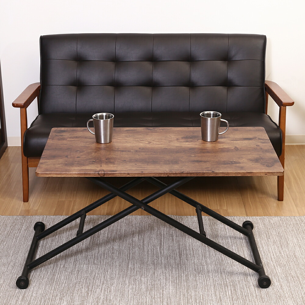 楽天市場】昇降式テーブル 無段階 幅90 昇降テーブル ガス圧式