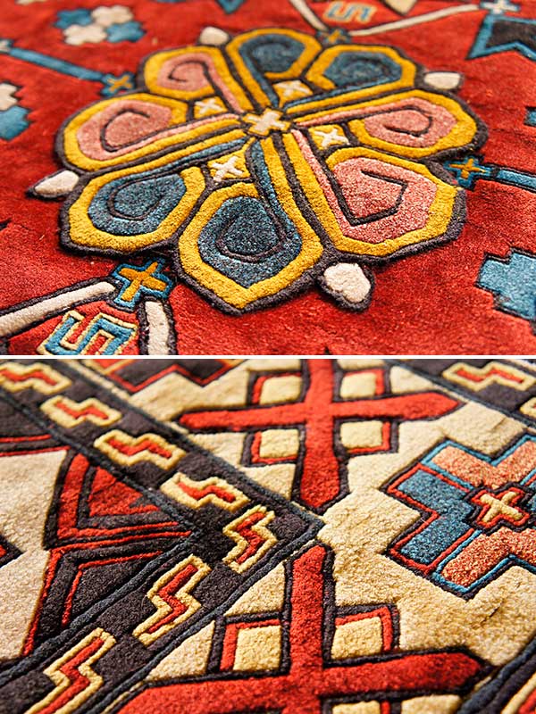 楽天市場】送料無料！中国緞通！シルク100％ 緞通カーペット （180段