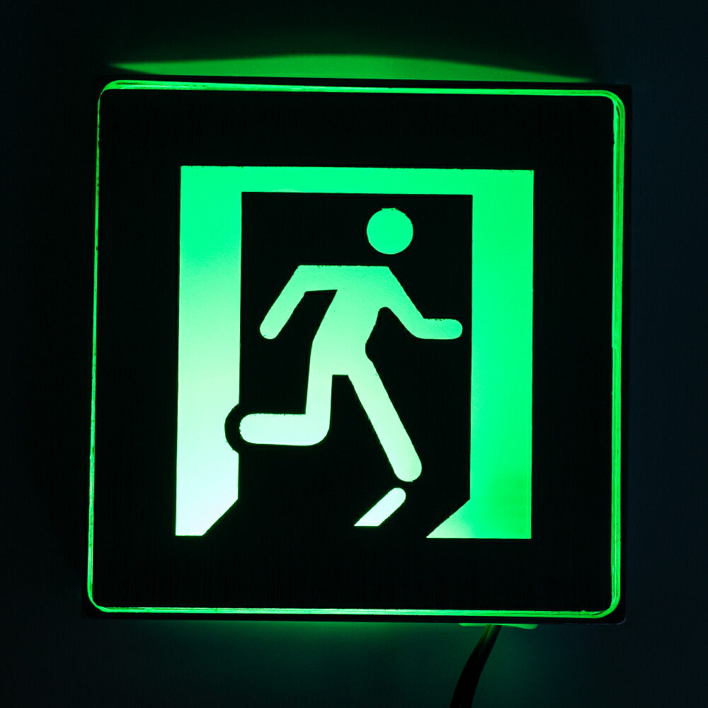 楽天市場】LED 1W 非常口 避難誘導 サイン 看板 置物 玩具 サイン 看板