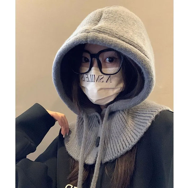 AUBERGE ARAN ニット バラクラバ フード ネックウォーマー AUBERGE