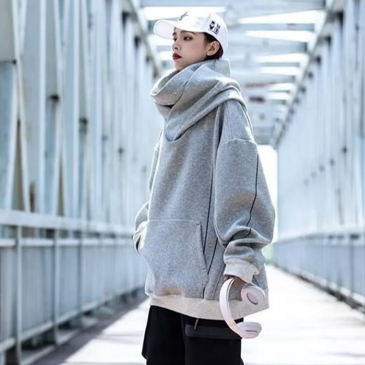 楽天市場】ハイネック パーカー レディース メンズ ボリュームネック