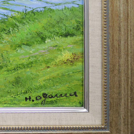 楽天市場】絵画 油絵 常念岳と桜 （小川久雄） 送料無料 【肉筆