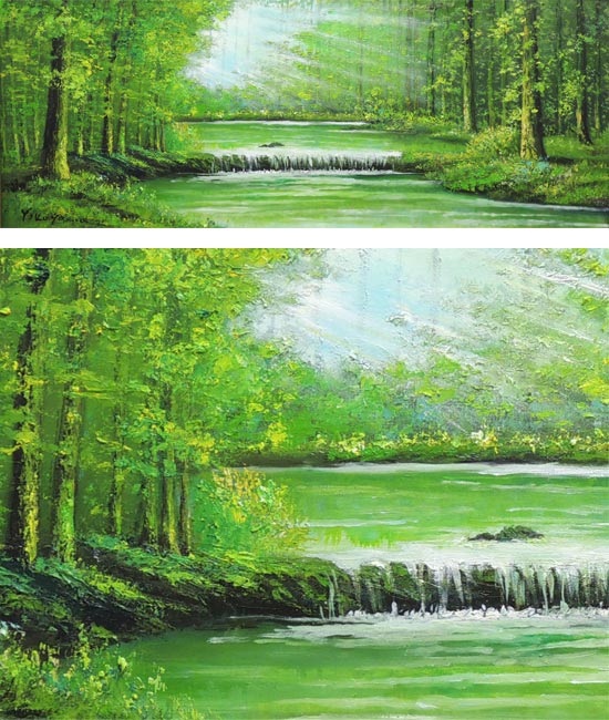 楽天市場】絵画 油絵 陽光 (横山守) 送料無料 【肉筆】【油絵】【日本