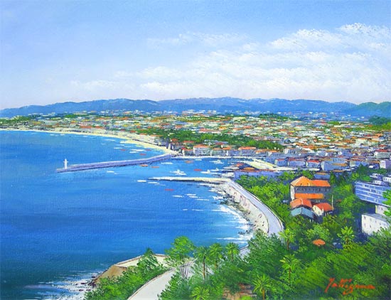 楽天市場】絵画 油絵 南フランス地中海コートダジュール （滝川英彦