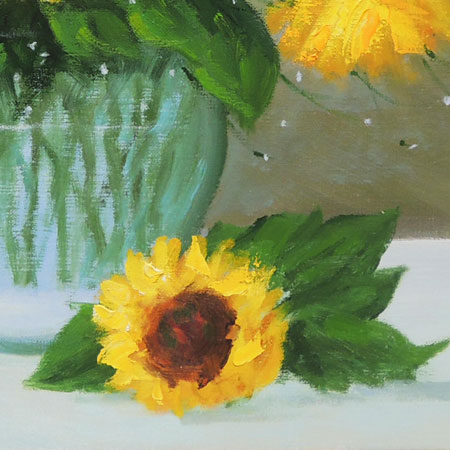 楽天市場】絵画 油絵 ひまわり （堀哲夫） 送料無料 【肉筆】【油絵